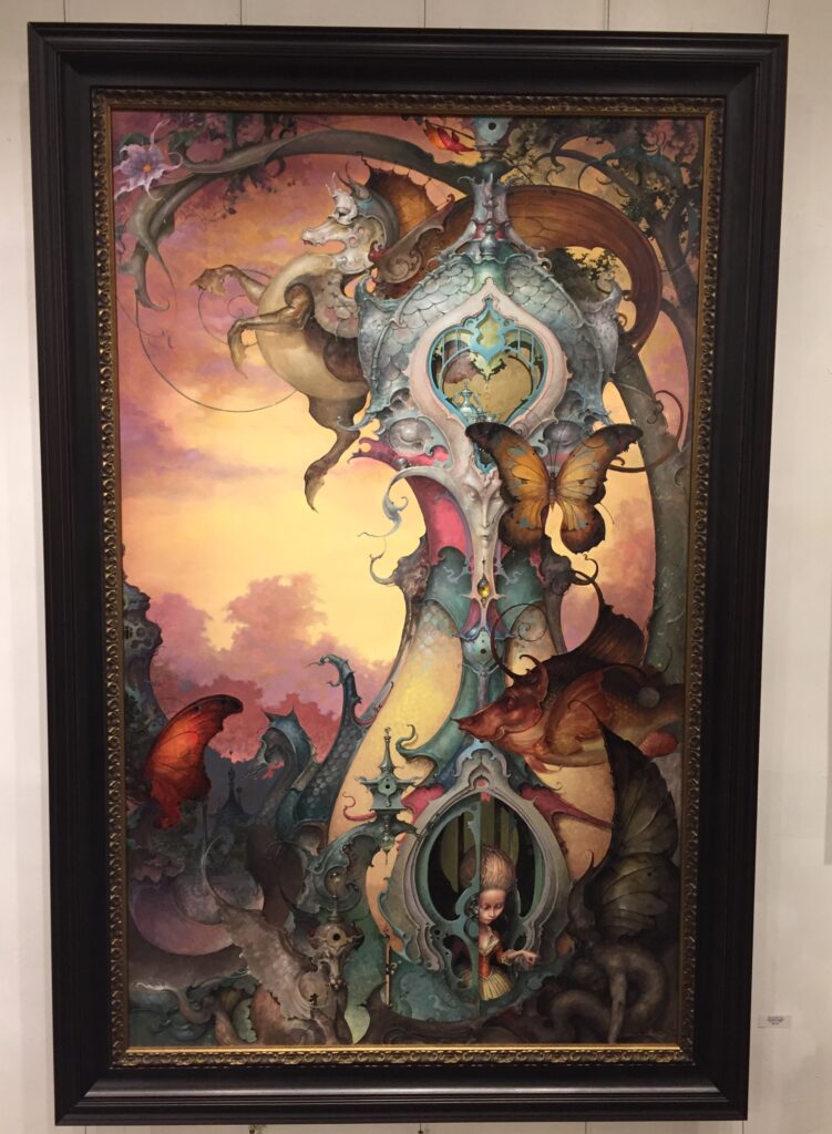 a painting on the wall