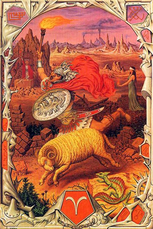 a painting of a book