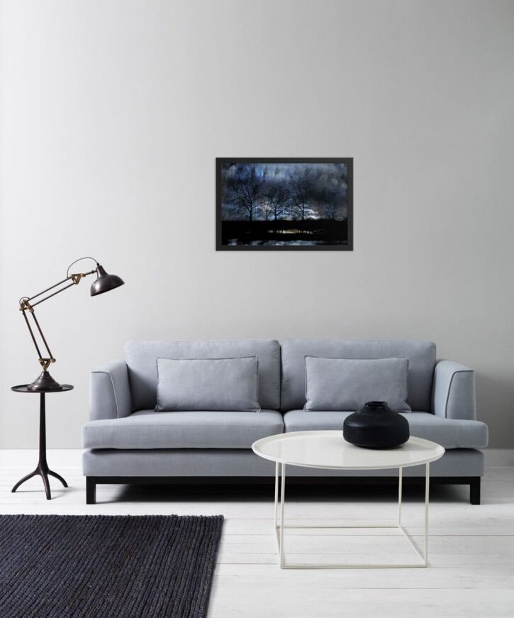 Framed Print - river of darkness - surrealismtoday