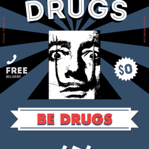 Dali Don't Do Drugs Promotion Flyer